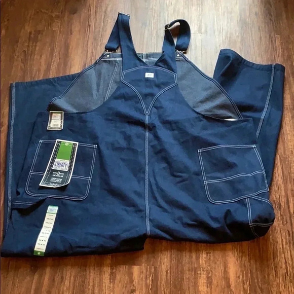 Liberty Men’s Denim Bib Overalls New - Picture 3 of 12